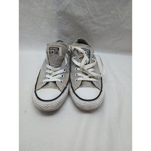 Converse All Star Grey/Orange Canvas Low Top Sneakers Women's 7